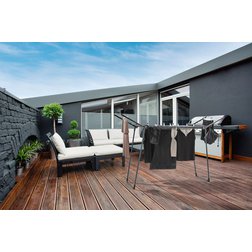 Sušák na prádlo Leifheit Pegasus 150 Solid Slim BLACK