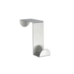Háček na dveře 2 ks z nerezové oceli. Závěsné háčky bez vrtání do koupelny, kuchyně i šatny. Pro dveře do tloušťky 4 cm.
