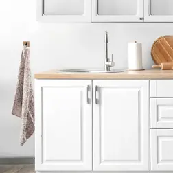 Samolepicí háček bambusový Orion 2 ks černý