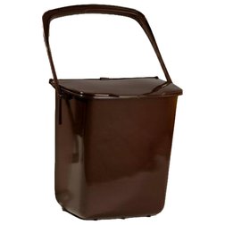 Závěsný odpadkový koš 8 l - hnědý