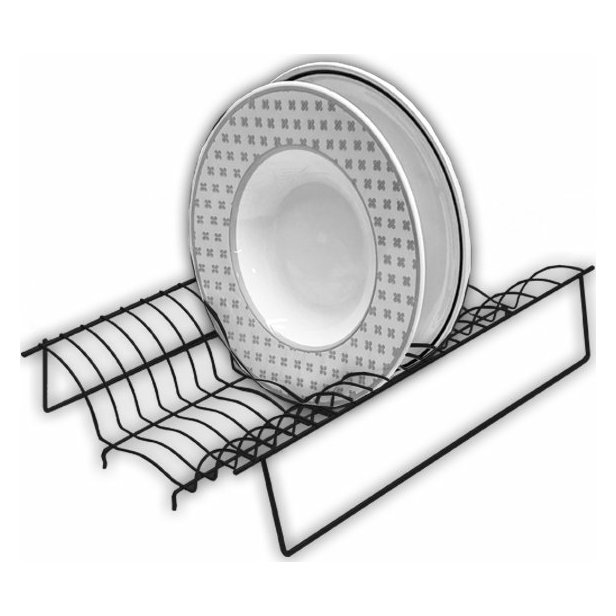 Kovový odkapávač nádobí BLACK GLOBE 40 cm