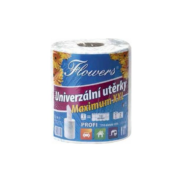 Kuchyňské utěrky dvouvrstvé Flowers Maximum XXL 110 m