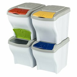 Koš na tříděný odpad Poker Set 20 l sada 4 ks