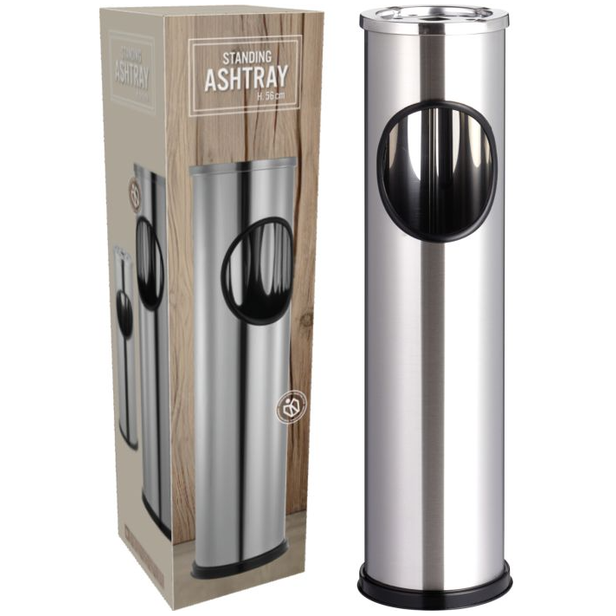 Odpadkový koš s popelníkem 14,7x56 cm