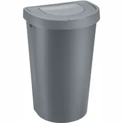 Odpadkový koš Seattle 45 l s výklopným víkem šedý