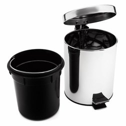 Odpadkový nerezový koš s pedálem 5 l