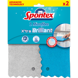 Utěrka z mikrovlákna Spontex X'tra Brilliant 2 ks