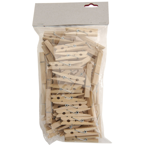 Dřevěné kolíčky MINI 4,7 cm, 50 ks