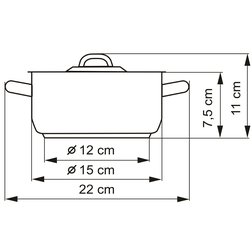 Rendlík Kolimax Klasik, 15 cm, 1 l