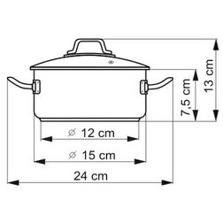 Kolimax professional kastrol 15cm 1l