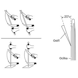 Ocílka na nože Wüsthof 26 cm diamantový jemný