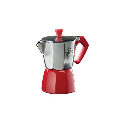 Kávovar PALOMA Colore, 3 šálky - červená