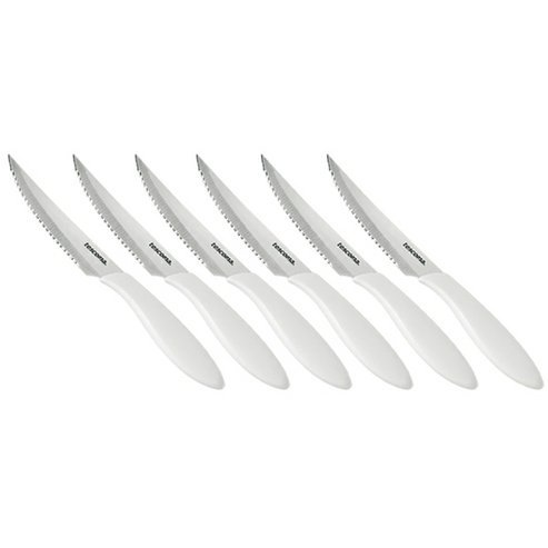 Nůž steakový Tescoma PRESTO 12 cm, 6 ks, bílá