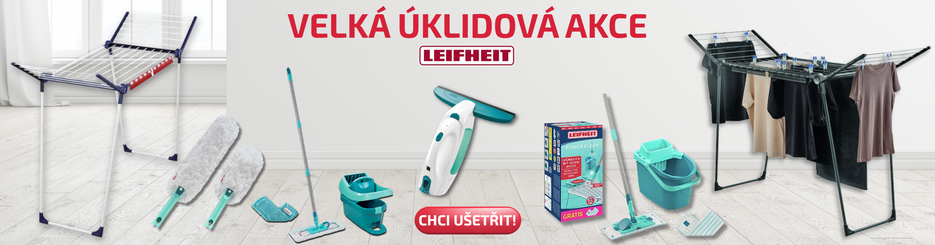 Akce na úklid Leifheit