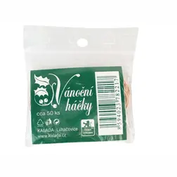 Vánoční háček dlouhý měděný 50 ks