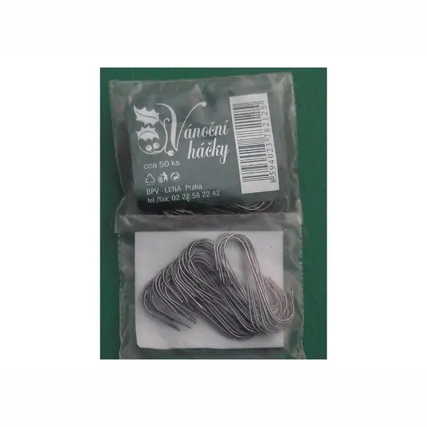 Vánoční háček krátký železný 50 ks