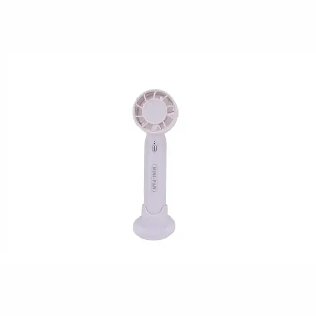 Mini ruční ventilátor USB bílý 17 cm