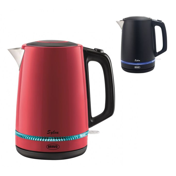 Rychlovarná konvice Sylva Bravo B-4900 1,7 l červená/černá