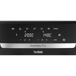 Horkovzdušná fritéza Tefal Dual Easy Fry Essential černá