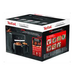 Horkovzdušná fritéza Tefal Dual Easy Fry Essential černá