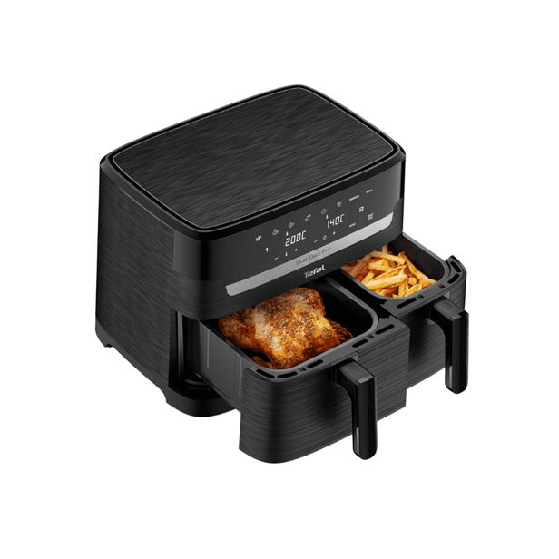 Horkovzdušná fritéza Tefal Dual Easy Fry Essential černá