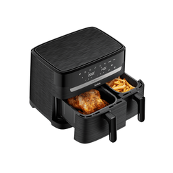Horkovzdušná fritéza Tefal Dual Easy Fry Essential černá