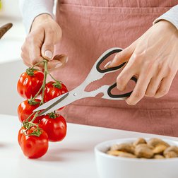 Sada nožů s blokem NAVA BLACK – 7 ks + nůžky