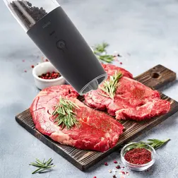 Akumulátorový mlýnek na koření Orion s LED osvětlením