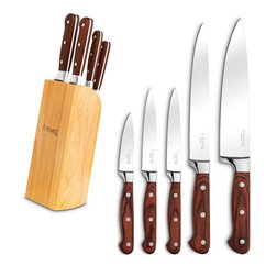 Sada 6 kuchyňských nožů v bloku Starke Pro Atago