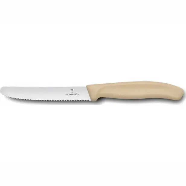 Kuchyňský nůž Victorinox vlnitý Raw Sugar Beig