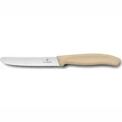 Kuchyňský nůž Victorinox vlnitý Raw Sugar Beig