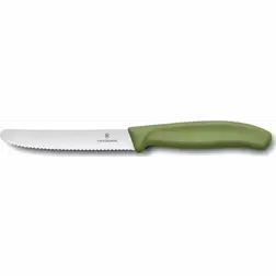 Kuchyňský nůž Victorinox vlnitý Olive Grove 11 cm