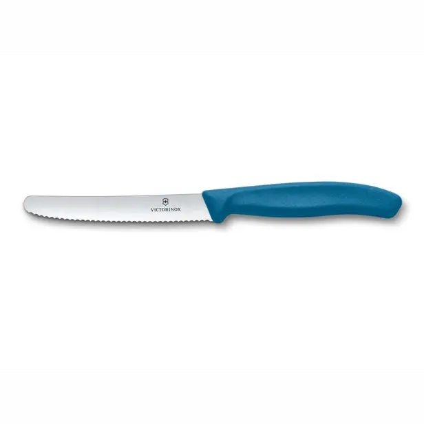 Kuchyňský nůž Victorinox vlnitý blueberry blue