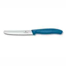 Kuchyňský nůž Victorinox vlnitý blueberry blue