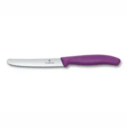 Kuchyňský nůž Victorinox vlnitý fialový