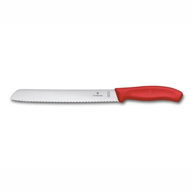 Nůž na chleba Victorinox 21 cm červený