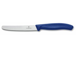 Kuchyňský nůž Victorinox vlnitý modrý