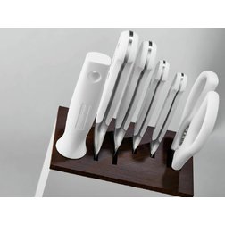 Wüsthof CLASSIC blok na nože se 6 kusy verze Santoku + brousek