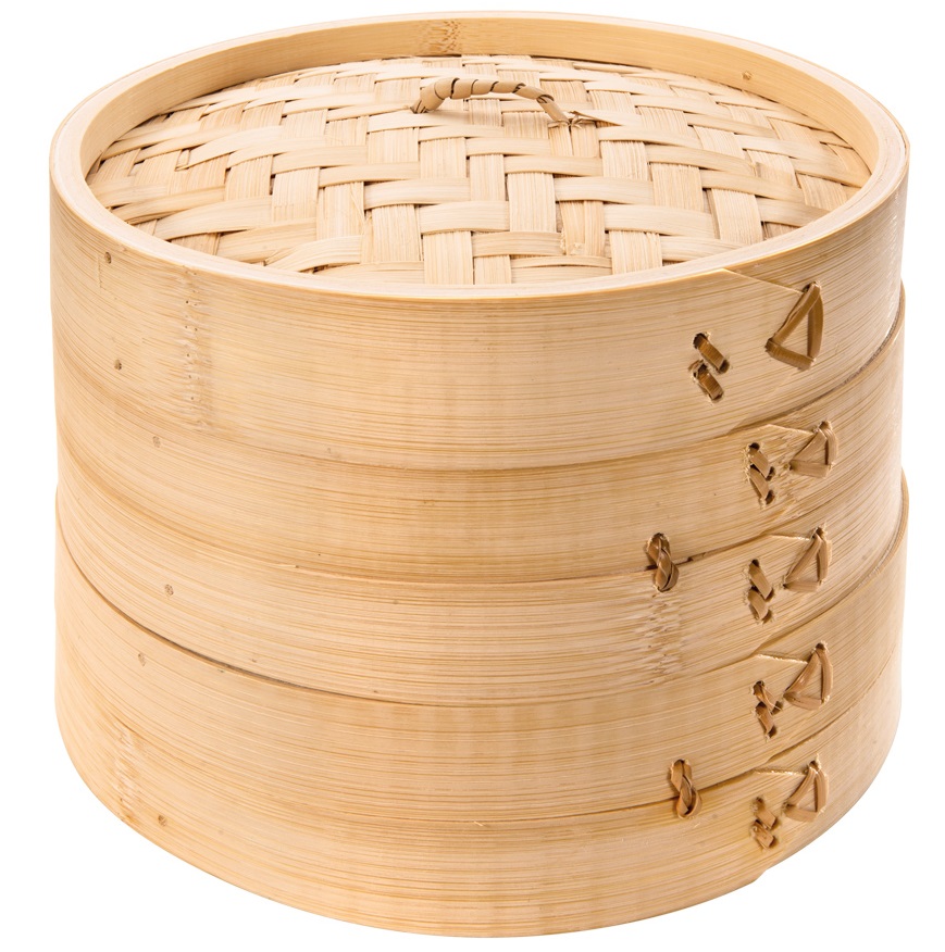 Napařovací košík bambusový NIKKO ø 20 cm, dvoupatrový