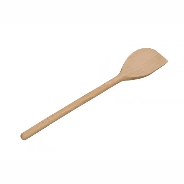 Dřevěná vařečka oválná s rohem 30 cm