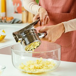 Pákové nerezové mačkadlo na brambory NAVA Acer 2 vložky