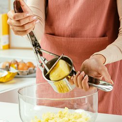 Pákové nerezové mačkadlo na brambory NAVA Acer 2 vložky