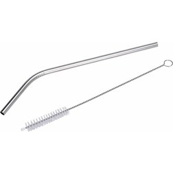 Nerezové nápojové brčko 4 ks 21 cm + kartáček