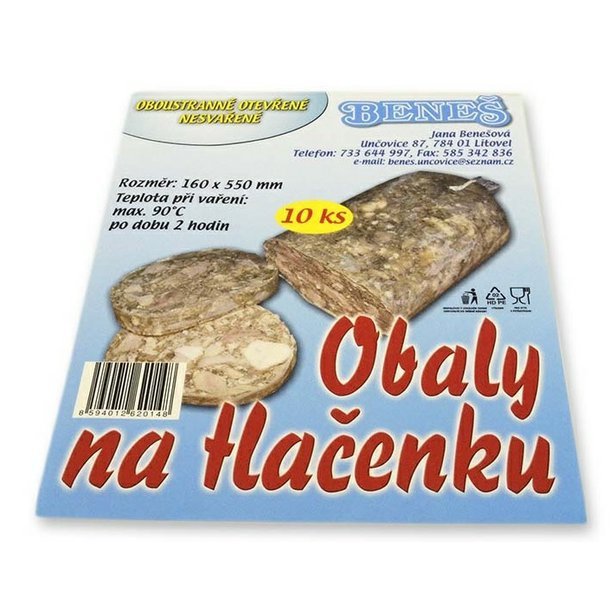 Obaly na tlačenku 16x55 cm