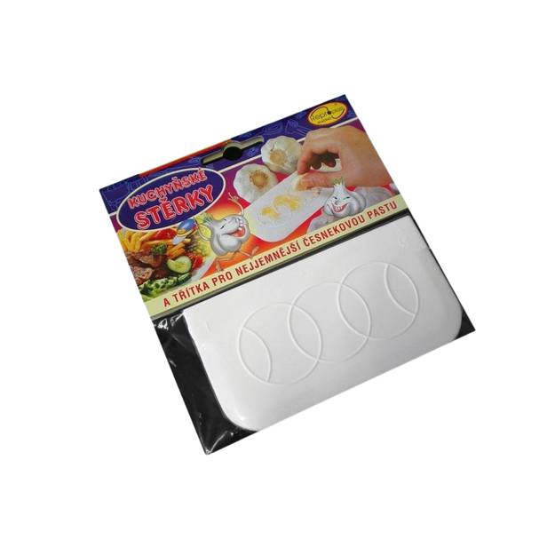 Kuchyňská stěrka s třítkem na česnek Reproplast 13 × 7 cm, 2 ks