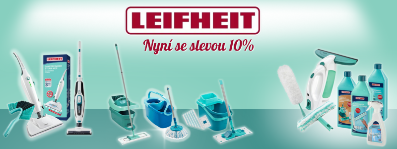 Vánoční akce Leifheit – sleva 10 % na úklidové potřeby!