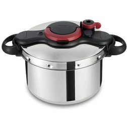 Tlakový hrnec Tefal Clipso Minut Easy 6 l + Termohrnek Travel Cup černý