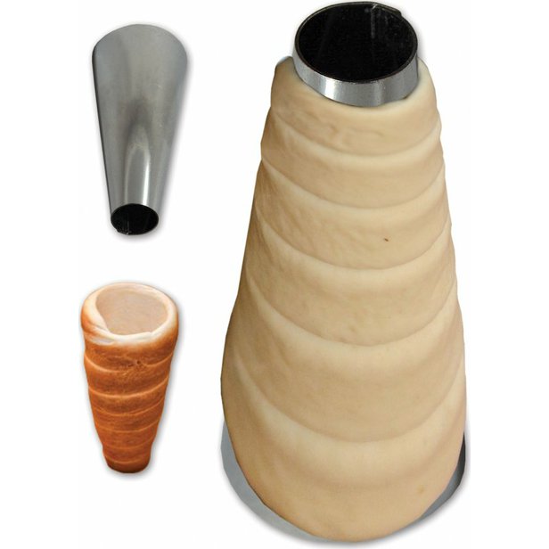 Nerezvá forma na trdelník 140 mm 4 ks