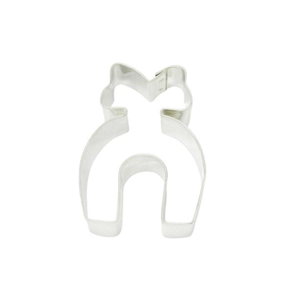 Vykrajovátko podkova s mašlí 6×6 cm