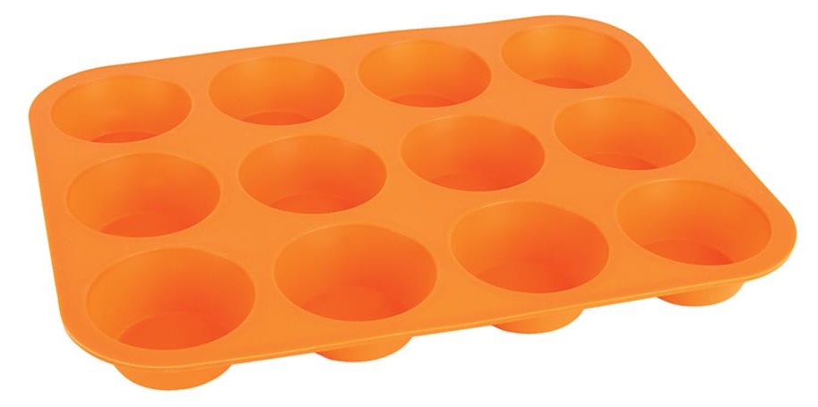 Orion forma na muffiny silikon 12 ks 32,5x25x3cm, oranžová